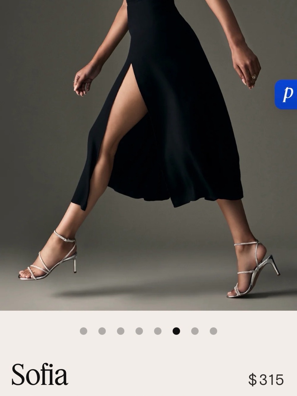 Inez Sofia Crystal Silver Strappy Sandals